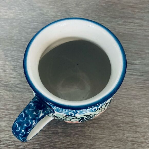 Boleslawiec Unikat Polish Pottery Traditional Mug Cup - Picture 4 of 4